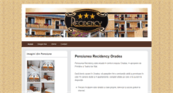 Desktop Screenshot of pensiunea-recidency.com
