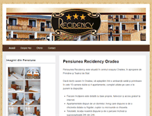 Tablet Screenshot of pensiunea-recidency.com